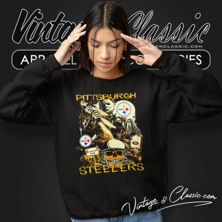 Steelers Michael Myers Halloween Vintage Sweatshirt Steelers Michael Myers Halloween Vintage Sweatshirt