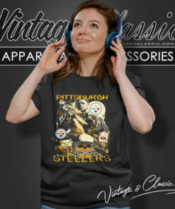 Steelers Michael Myers Halloween Vintage Women T Shirt