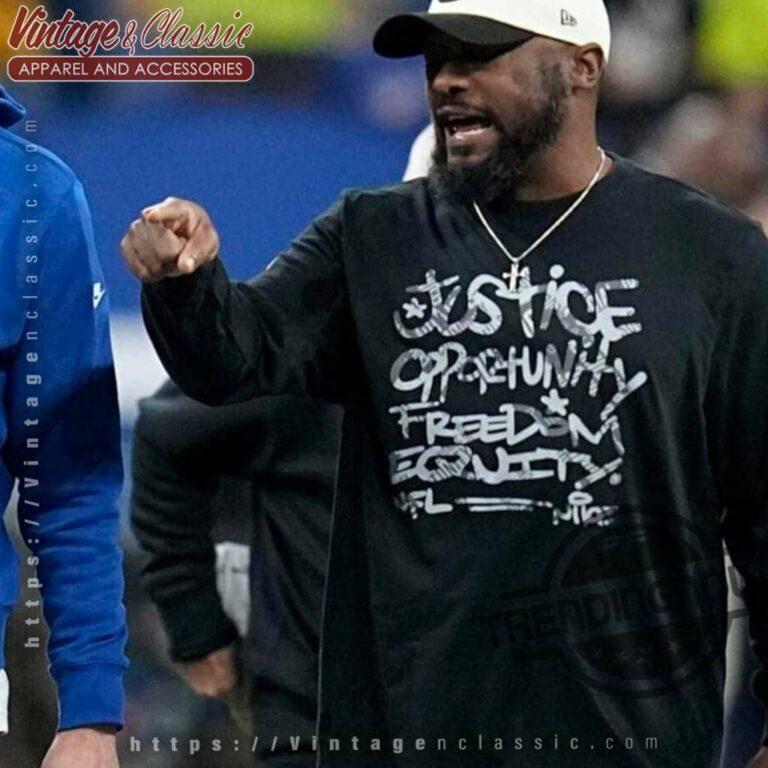 Steelers Mike Tomlin Justice Shirt Hc Justice Opportunity Equity Freedom Shirt Steelers Mike Tomlin Justice Shirt Hc Justice Opportunity Equity Freedom Shirt