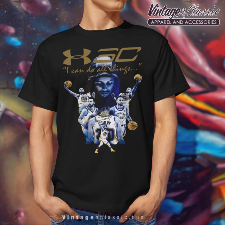 Stephen Curry Golden State Warriors Signature Black T Shirt 1 Stephen Curry Golden State Warriors Signature Black T Shirt 1