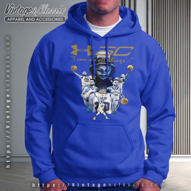 Stephen Curry Golden State Warriors Signature Blue Hoodie 1 Stephen Curry Golden State Warriors Signature Blue Hoodie 1