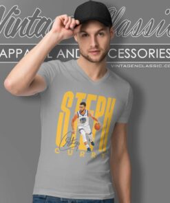 Stephen Golden State Warriors Shirt Steph Curry V Neck TShirt