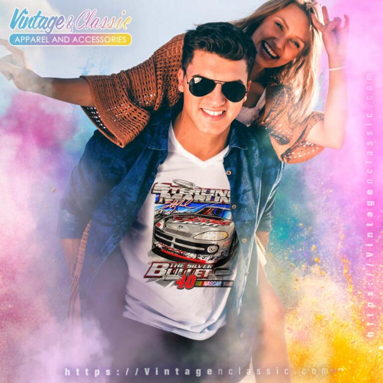 Sterling Marlin The Silver Bullet Coors Light Nascar V Neck TShirt Sterling Marlin The Silver Bullet Coors Light Nascar V Neck TShirt