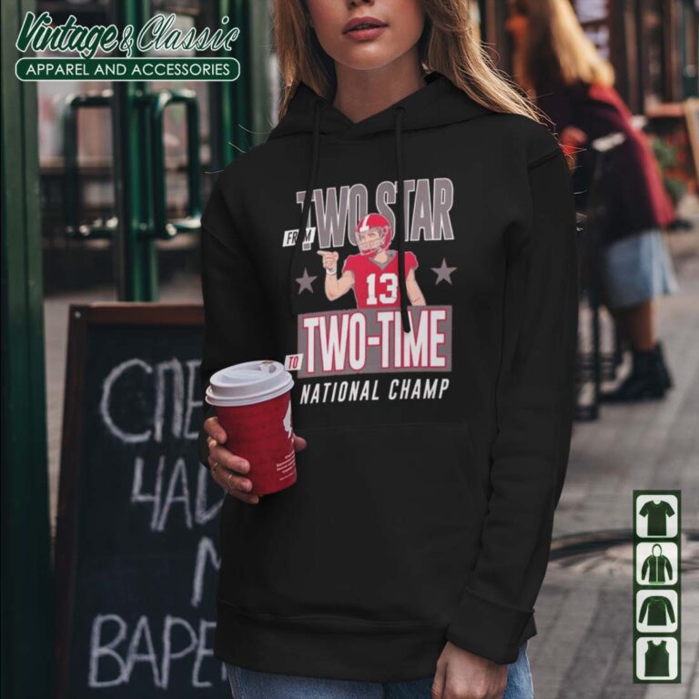 Stetson Bennett Two Star To Two Time National Champ Hoodie 2 Stetson Bennett Two Star To Two Time National Champ Hoodie 2