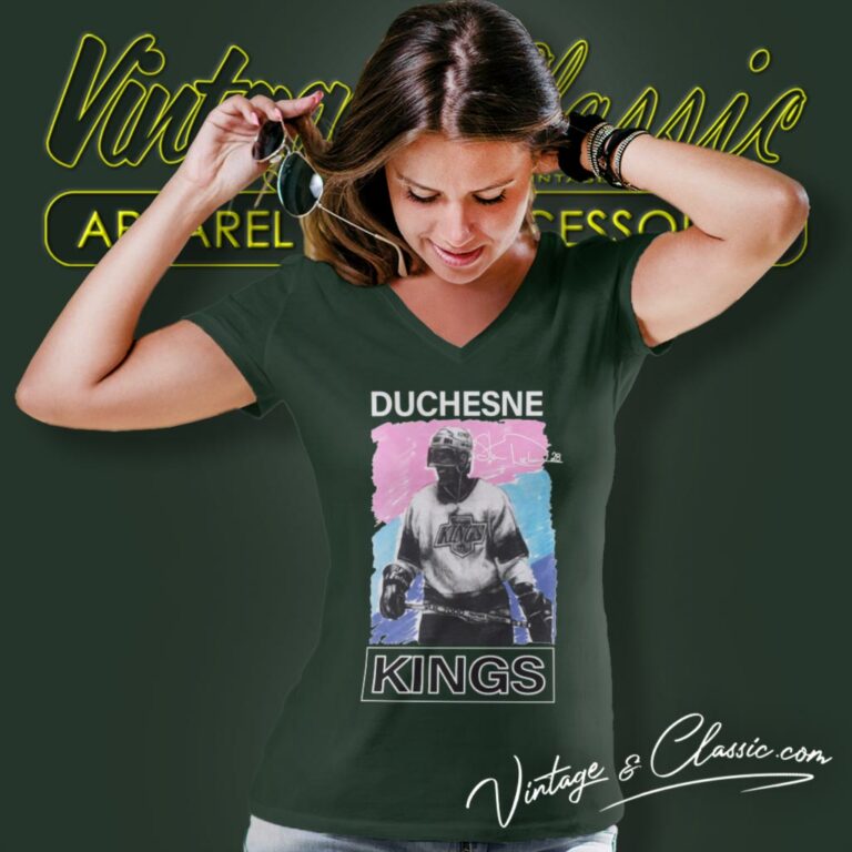 Steve Duchesne Los Angeles Kings La 90s Nhl Hockey V Neck TShirt Steve Duchesne Los Angeles Kings La 90s Nhl Hockey V Neck TShirt