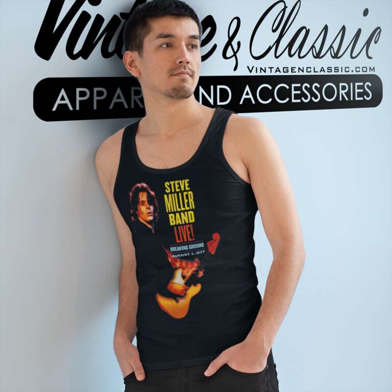 Steve Miller Breaking Ground Live Tank Top Racerback Steve Miller Breaking Ground Live Tank Top Racerback