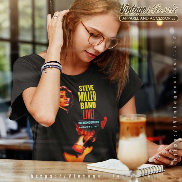 Steve Miller Breaking Ground Live Women TShirt Steve Miller Breaking Ground Live Women TShirt