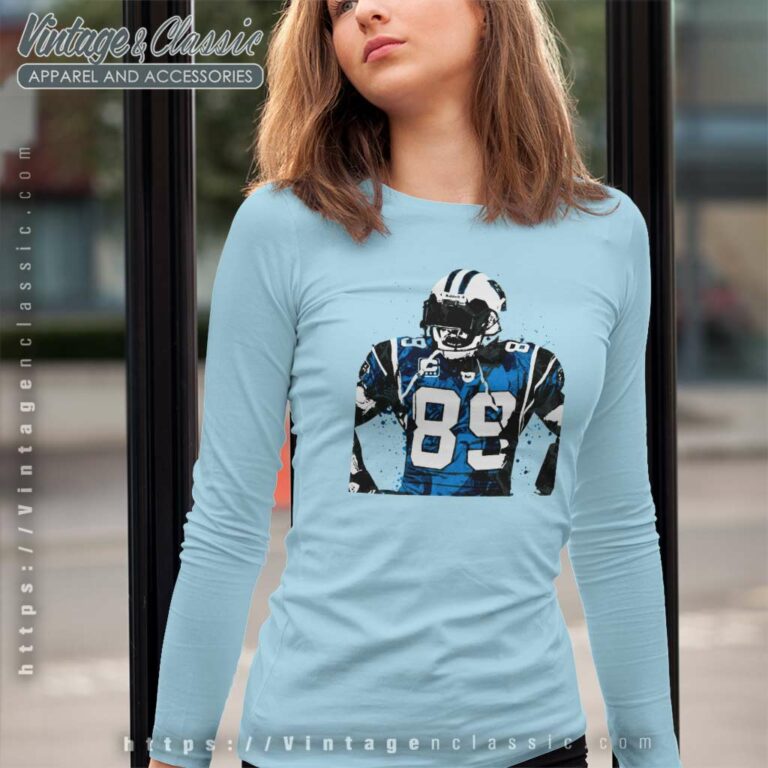Steve Smith Carolina Panthers Football Poster Man Cave Long Sleeve Tee Steve Smith Carolina Panthers Football Poster Man Cave Long Sleeve Tee