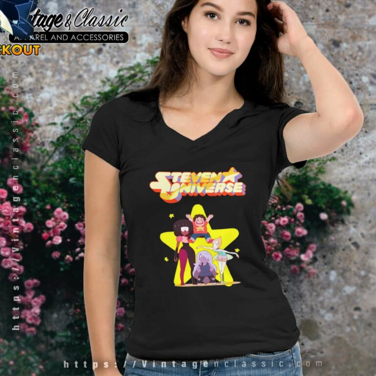 Steven Universe Crystal Gems V Neck TShirt Steven Universe Crystal Gems V Neck TShirt