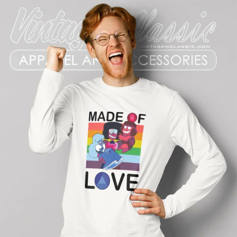 Steven Universe Shirt Made Of Love Long Sleeve Tee Steven Universe Shirt Made Of Love Long Sleeve Tee