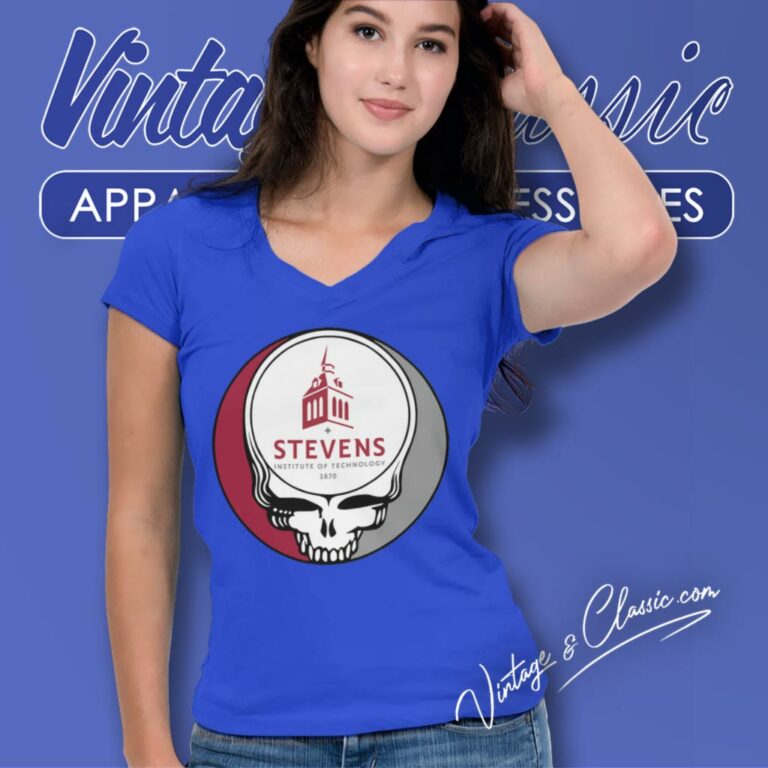 Stevens Institute Of Technology Grateful Dead Steal Your Face V Neck TShirt Stevens Institute Of Technology Grateful Dead Steal Your Face V Neck TShirt