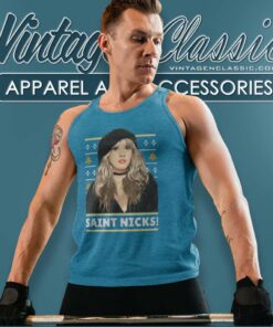Stevie Nicks Saint Nicks Christmas Tank Top Racerback