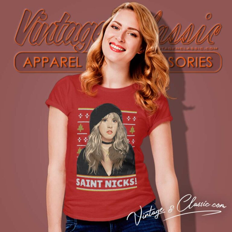 Stevie Nicks Saint Nicks Christmas Women TShirt Stevie Nicks Saint Nicks Christmas Women TShirt
