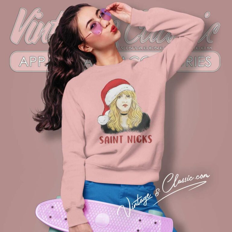 Stevie Nicks Shirt Saint Stevie Nicks Santa Sweatshirt Stevie Nicks Shirt Saint Stevie Nicks Santa Sweatshirt