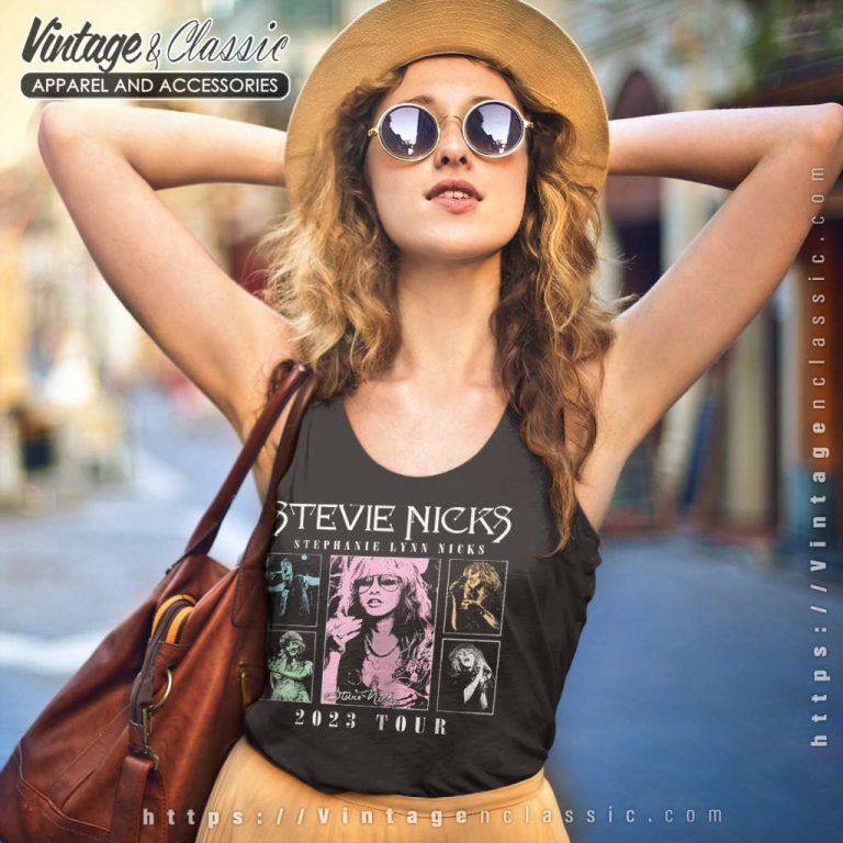 Stevien Nick Shirt Stephanie Lynn Nicks 2023 Tour North American Tank Top Racerback Stevien Nick Shirt Stephanie Lynn Nicks 2023 Tour North American Tank Top Racerback