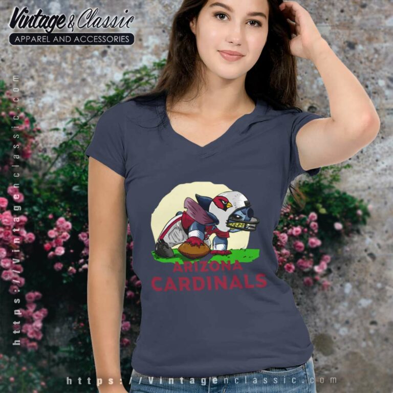Stitch Arizona Cardinals V Neck TShirt Stitch Arizona Cardinals V Neck TShirt