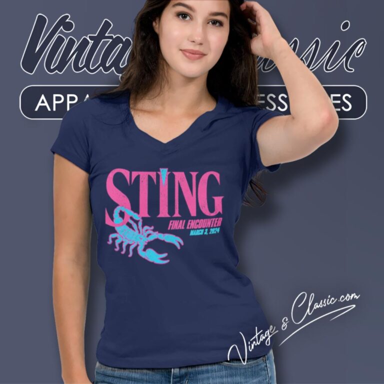 Sting Final Shirt Encounter March 3 2024 V Neck TShirt Sting Final Shirt Encounter March 3 2024 V Neck TShirt