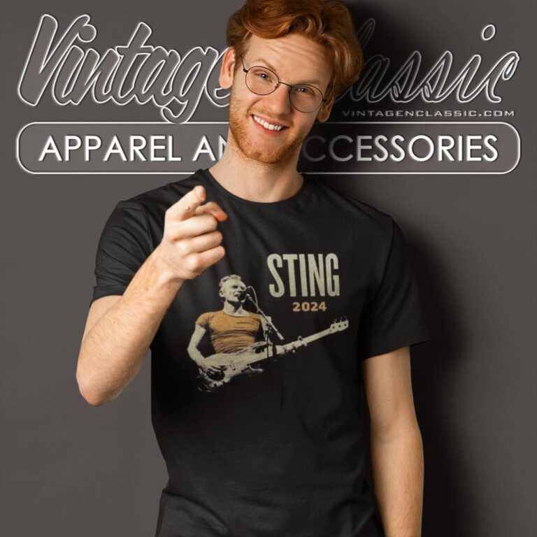 Sting Tour Shirt 2024 Official Merchandise Europe Concert T Shirt Sting Tour Shirt 2024 Official Merchandise Europe Concert T Shirt