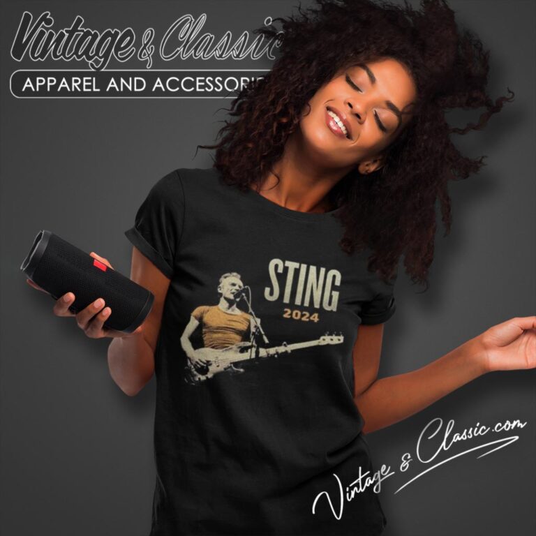 Sting Tour Shirt 2024 Official Merchandise Europe Concert Women T Shirt Sting Tour Shirt 2024 Official Merchandise Europe Concert Women T Shirt