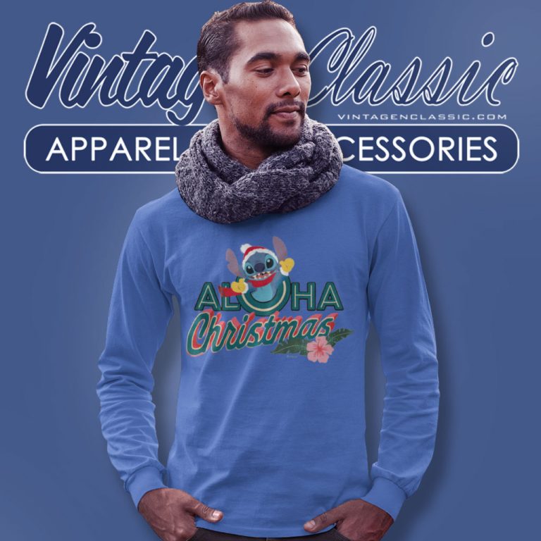 Stitch Aloha Christmas Long Sleeve Tee Stitch Aloha Christmas Long Sleeve Tee