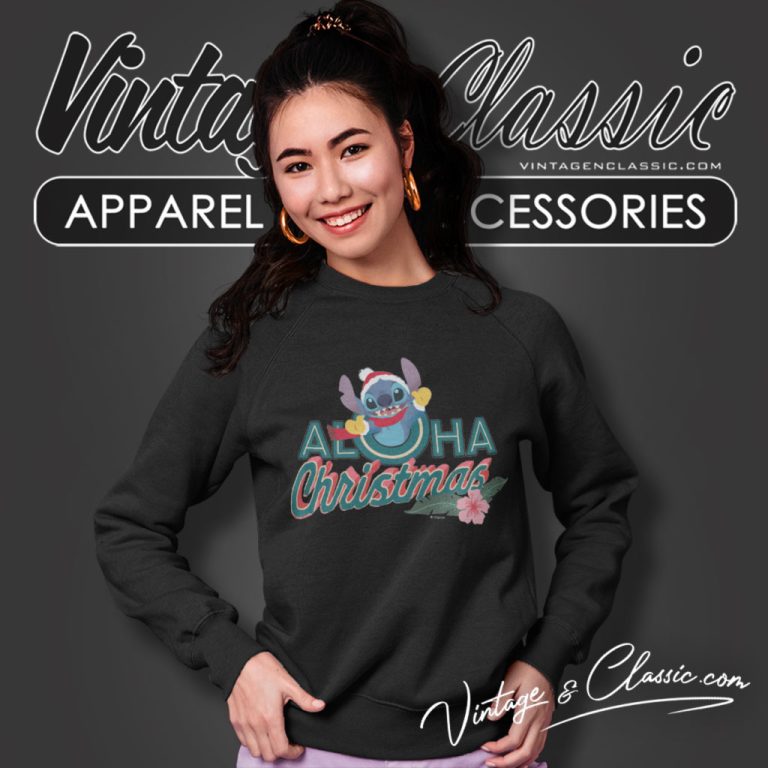 Stitch Aloha Christmas Sweatshirt Stitch Aloha Christmas Sweatshirt