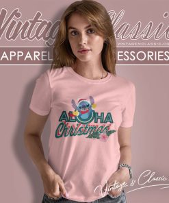 Stitch Aloha Christmas Women T Shirt