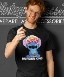 Stitch Burger King Logo T Shirt