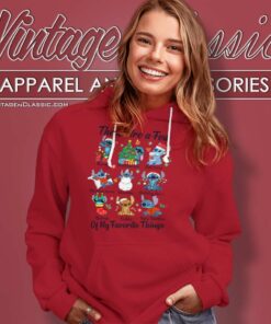 Stitch Christmas There Are A Few Of My Favorite Things Hoodie
