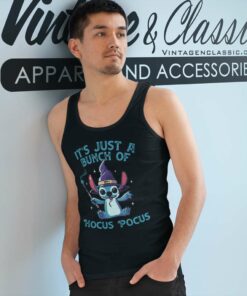 Stitch Hocus Pocus Shirt Its Just A Bunch Tank Top Racerback