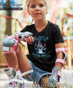 Stitch Hocus Pocus Shirt Its Just A Bunch kids Vneck