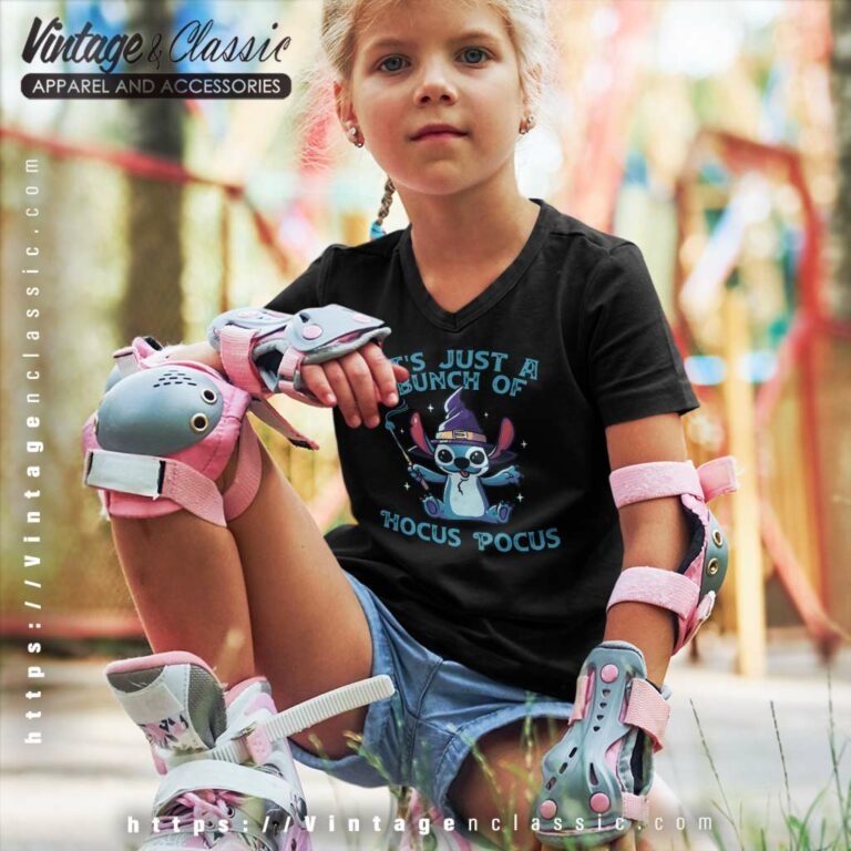 Stitch Hocus Pocus Shirt Its Just A Bunch kids Vneck Stitch Hocus Pocus Shirt Its Just A Bunch kids Vneck