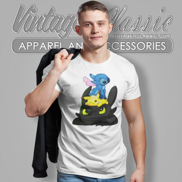 Stitch Pikachu Toothless T Shirt Stitch Pikachu Toothless T Shirt