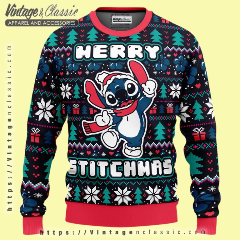 Stitch Stitchmas Santa Ugly Christmas Sweater Ugly Christmas Sweater Stitch Stitchmas Santa Ugly Christmas Sweater Ugly Christmas Sweater