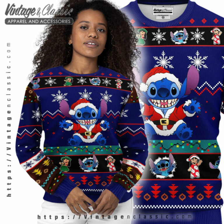 Stitch Stitchmas Ugly Christmas Sweater Women Ugly Sweater Stitch Stitchmas Ugly Christmas Sweater Women Ugly Sweater