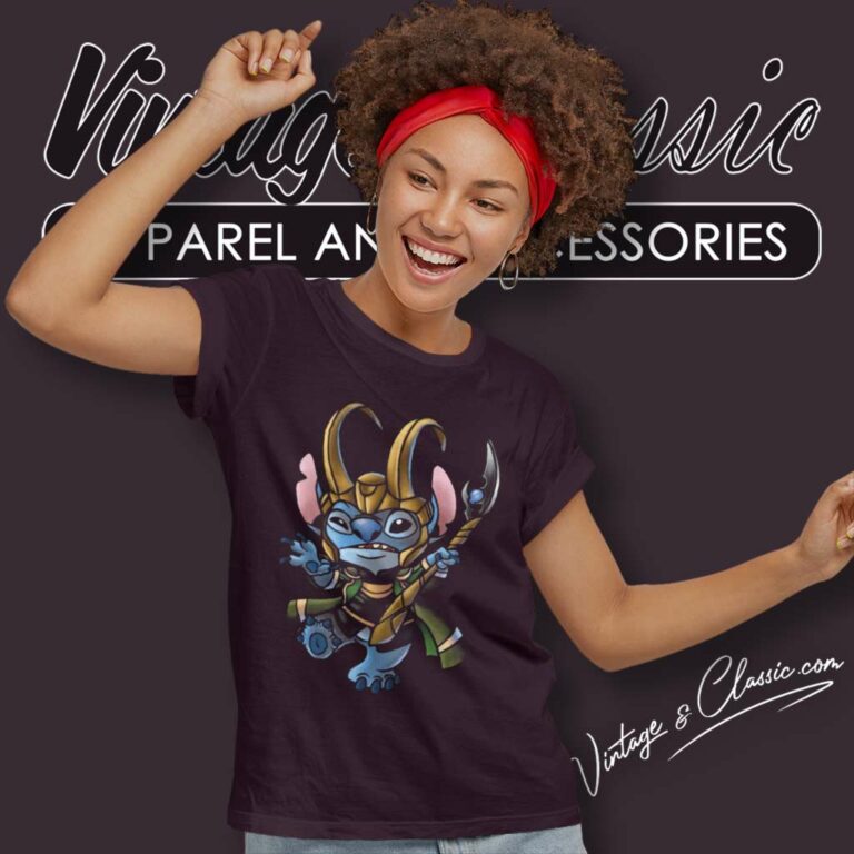 Stitch With Loki Film 2021 Women TShirt Stitch With Loki Film 2021 Women TShirt