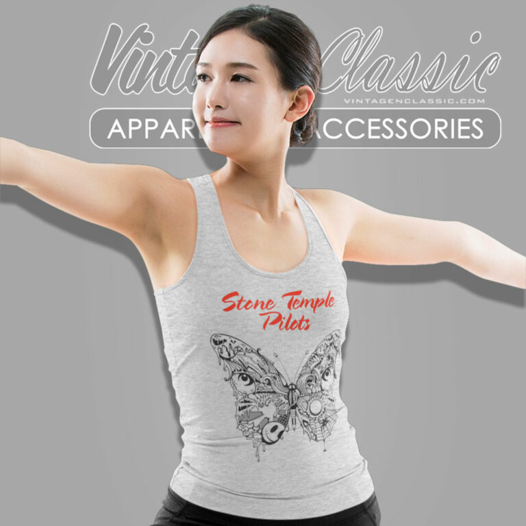 Stone Temple Pilots Butterfly Tank Top Racerback Stone Temple Pilots Butterfly Tank Top Racerback