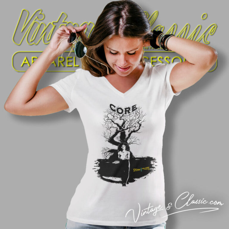 Stone Temple Pilots Core Album V Neck TShirt Stone Temple Pilots Core Album V Neck TShirt