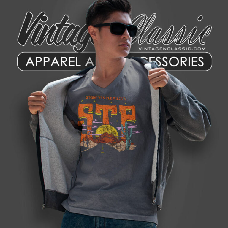 Stone Temple Pilots Desert Highway V Neck TShirt Stone Temple Pilots Desert Highway V Neck TShirt