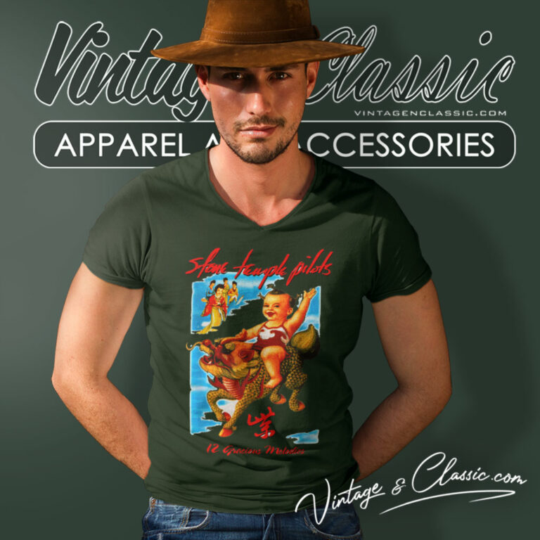 Stone Temple Pilots Gracious Melodies V Neck TShirt Stone Temple Pilots Gracious Melodies V Neck TShirt