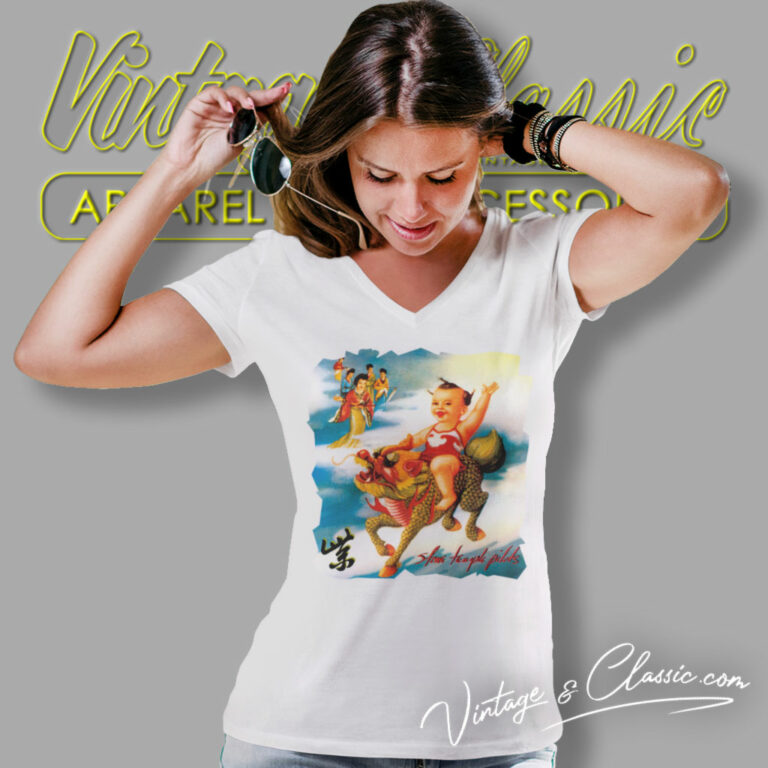 Stone Temple Pilots Purple V Neck TShirt Stone Temple Pilots Purple V Neck TShirt