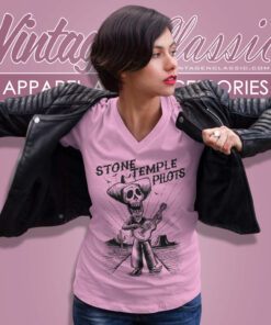 Stone Temple Pilots Shirt Skeleton Day Of The Dead V Neck TShirt
