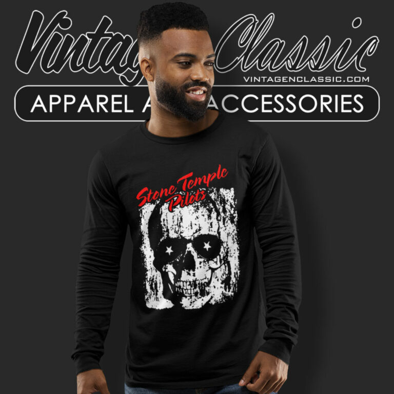 Stone Temple Pilots Skull Sunglasses Long Sleeve Tee Stone Temple Pilots Skull Sunglasses Long Sleeve Tee
