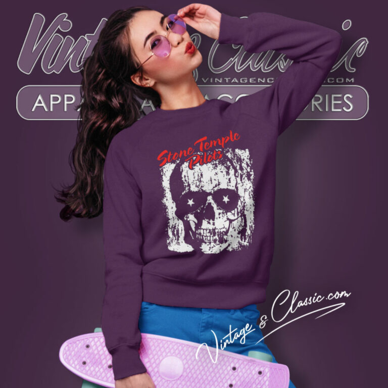 Stone Temple Pilots Skull Sunglasses Sweatshirt Stone Temple Pilots Skull Sunglasses Sweatshirt