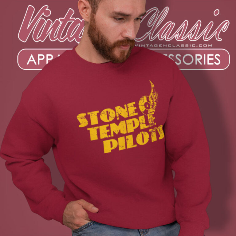 Stone Temple Pilots Tire Wings Logo Sweatshirt Stone Temple Pilots Tire Wings Logo Sweatshirt