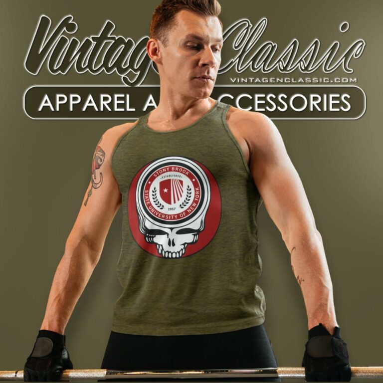 Stony Brook University Grateful Dead Steal Your Face Tank Top Racerback Stony Brook University Grateful Dead Steal Your Face Tank Top Racerback