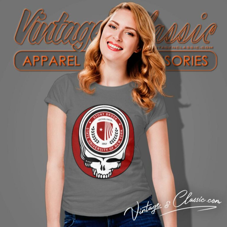 Stony Brook University Grateful Dead Steal Your Face Women T Shirt Stony Brook University Grateful Dead Steal Your Face Women T Shirt