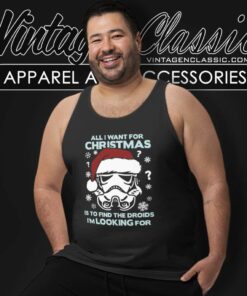Stormtrooper All I Want For Christmas Star Wars Tank Top Racerback