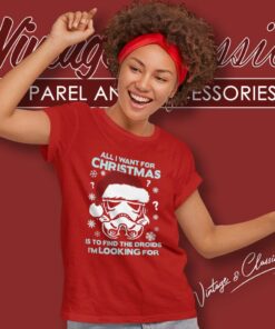 Stormtrooper All I Want For Christmas Star Wars Women TShirt