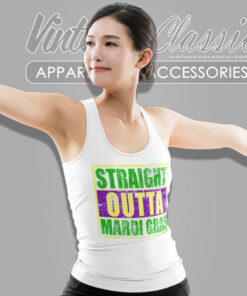 Straight Outta Mardi Gras Tank Top Racerback