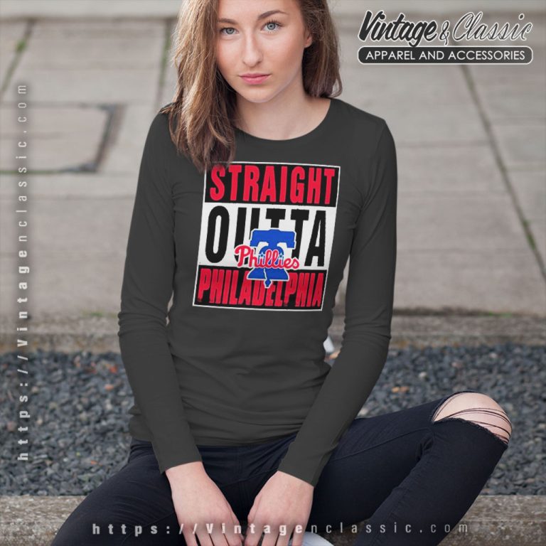 Straight Outta Philadelphia Phillies Long Sleeve Tee Straight Outta Philadelphia Phillies Long Sleeve Tee